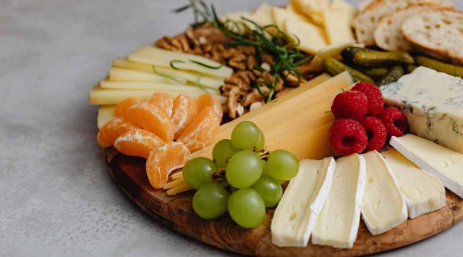 Cheese & Fruit Charcuterie Board