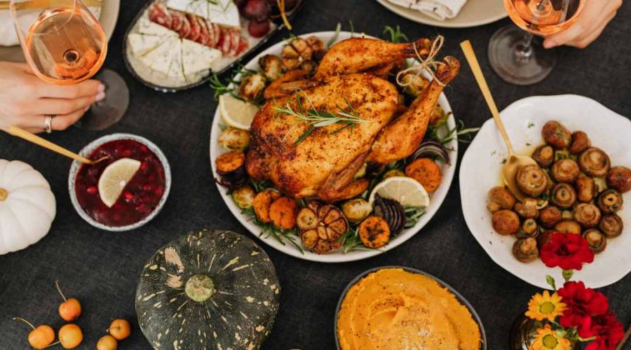 Herb-Roasted Turkey with Mushrooms